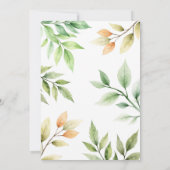 Wild One Woodland Animals 1st Birthday Invitation 招待状 (裏面)