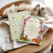 Wild One Woodland Floral Butterfly Animals 招待状
