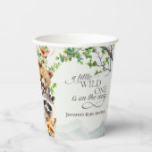 Wild One Woodland Wildlife Baby Shower 紙コップ (正面)