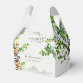 Wild One Woodland Wildlife Baby Shower Favor Gift  フェイバーボックス (正面サイド)