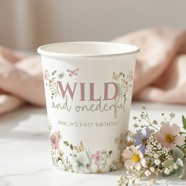 Wild & Onederful Wildflower 1st Birthday Party 紙コップ