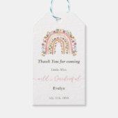 Wild & Onederful Wildflower Rainbow 1st Birthday ギフトタグ (正面)