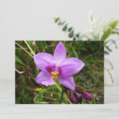 Wild Orchid Purple Tropical Flower カード (スタンド正面)