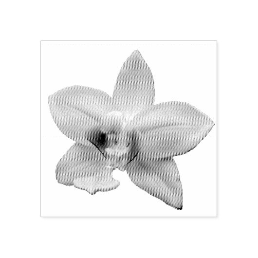 Wild Orchid Purple Tropical Flower ラバースタンプ (インプリント)