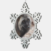 Wild Paws Midnight Snowflake Framed Ornament スノーフレークピューターオーナメント (右)