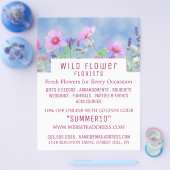 Wild Pink Floral, Floristry Advertising チラシ (シングル)