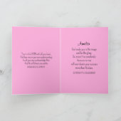 Wild Pink Rose Photo Trust in the Lord Bible Verse カード (内部)