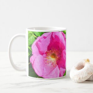 Wild Pink Rose Photo Trust in the Lord Bible Verse コーヒーマグカップ
