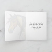 Wild Pony | Watercolor Horse Happy Birthday カード (内部)