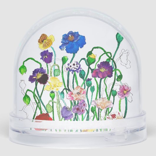 Wild Poppy Watercolor Birthday (裏面)