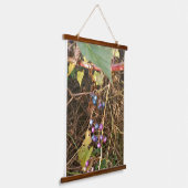 Wild Porcelain Berry Vine In Nature Tapestry  吊り下げ型タペストリー (傾斜あり)