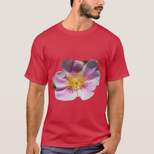 Wild Prairie Rose Floral Vector Tシャツ (正面)