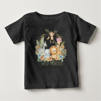 Wild Princess - Jungle Animals ベビーTシャツ