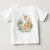 Wild Princess - Jungle Animals ベビーTシャツ (正面)