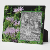 Wild Purple Bee Balm自分の写真を追加 フォトプラーク (側面)