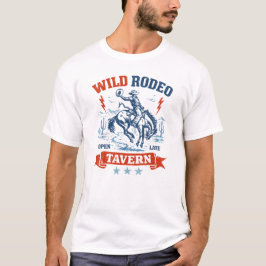 Wild Rodeo Tavern – Vintage Western Cowboy Art Tシャツ