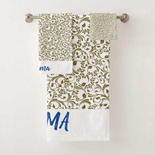 Wild Romantic Field Blue butterflies バスタオルセット (インサイチュ)