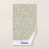 Wild Romantic Field Blue butterflies バスタオルセット (ハンドタオル)