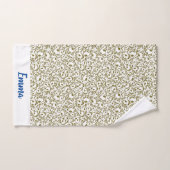 Wild Romantic Field Blue butterflies バスタオルセット (ハンドタオル)