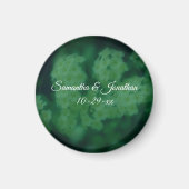 Wild Rose Flowers Personalized Wedding  マグネット (正面)