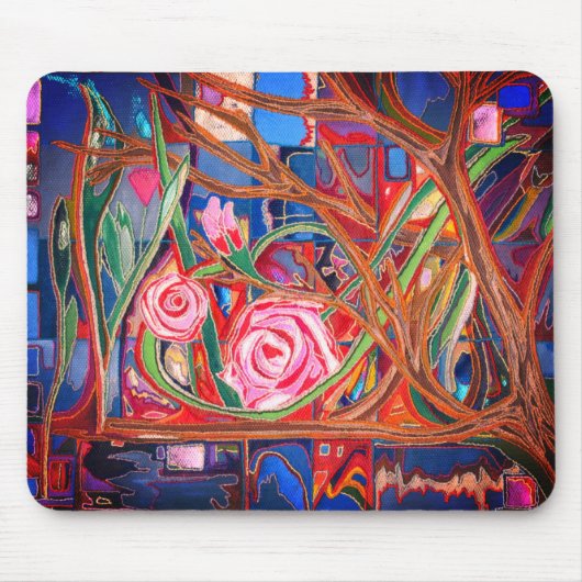 Wild roses マウスパッド (正面)