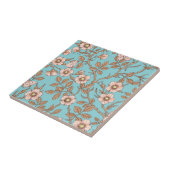 Wild roses and butterflies /pink/brown/pool タイル (側面)