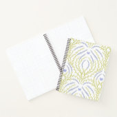 Wild roses and butterflies /pink/pale green/yellow ノートブック (内部)