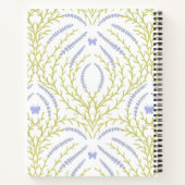 Wild roses and butterflies /pink/pale green/yellow ノートブック (裏面)