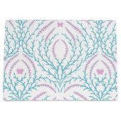 Wild roses and butterflies /pink/pale green/yellow ラージペーパーバッグ (正面)