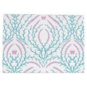 Wild roses and butterflies /pink/pale green/yellow ラージペーパーバッグ (裏面)