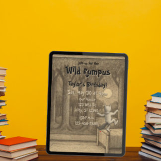 Wild Rumpus Birthday 招待状