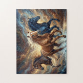 Wild Running Horses ジグソーパズル (縦)