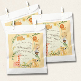 Wild Safari Adventure Awaits Baby Shower フェイバーバッグ