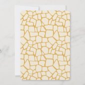 Wild Safari Animals Jungle Birthday Party 招待状 (裏面)