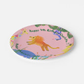 Wild Safari Birthday Party ペーパープレート (アングル)