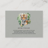 Wild Safari Magazine Style Cute Tiger Baby Shower エンクロージャーカード (正面)