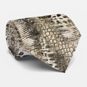 Wild Safari Snakeskin Animal Print Pattern ネクタイ (ロール)