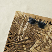 Wild Sepia Leopard   ビーチタオル (インサイチュ)