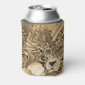 Wild Sepia Leopard Can Cooler 缶クーラー (缶裏面)