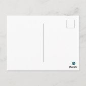 Wild Side Greetings Abstract Elephant ポストカード (裏面)