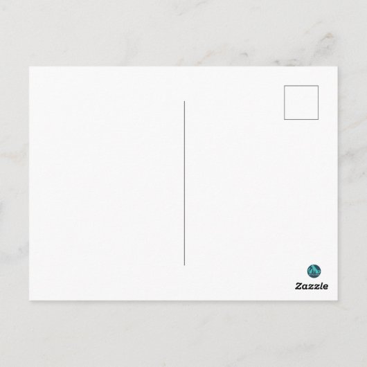 Wild Side Greetings Abstract Elephant ポストカード (裏面)