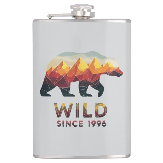 Wild Since 1996 Bear フラスク (正面)
