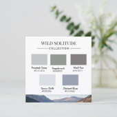 Wild Solitude Color Palette Card 招待状 (スタンド正面)