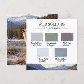 Wild Solitude Color Palette Card 招待状 (正面/裏面)