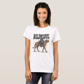 WILD SOUL カウガール チーター ライド ヴィンテージ デザイン Tシャツ (正面フル)