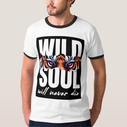 Wild Soul Tiger Eyes T-shirt  Tシャツ (正面)