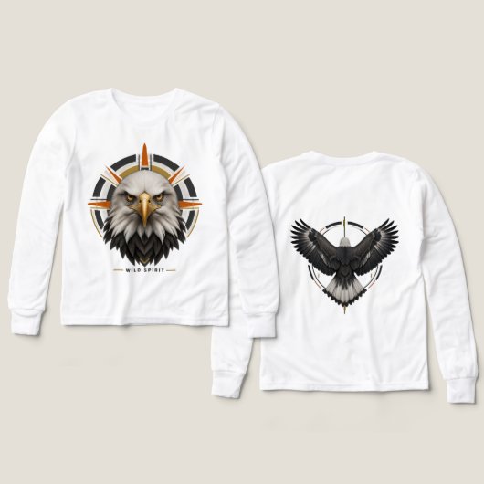 Wild Spirit Eagle Graphic Shirt (デザイン 正面&背面)
