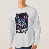 Wild Spirit – Urban Wolf Tee Tシャツ (正面)
