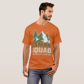 WILD SQUAD CAMPING レトロ Tシャツ (正面フル)