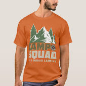 WILD SQUAD CAMPING レトロ Tシャツ (正面)